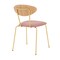 Armen Living Neo Modern Pink Velvet and Gold Metal Leg Dining Room Chairs, PK2 LCNESIGLPNK - alternate 4